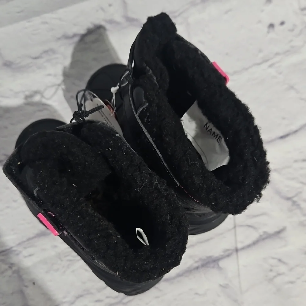 Wonder Nation Kids Boots with Black and Pink Accents